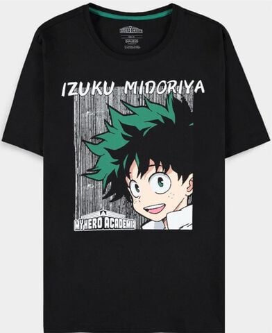 T-shirt - My Hero Academia - Izuku Midoriya Face - Homme - Taille S